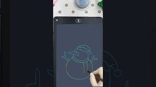 How to Draw A  Snowman, Super Easy, with LCD Writing Tablet