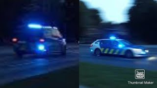 2x Estonian police cars responding