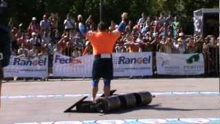 Zydrunas Savickas wins 135 kg Log Press for reps in SCL Porto