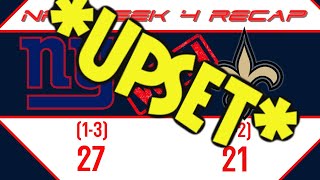 Giants vs Saints Recap | UPSET WIN | 11 Points Down 4th QTR | 4th QTR COMEBACK  | NFL Week 4 Review