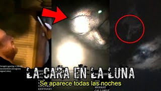 EXTRAÑA CARA GIGANTESCA Apareció en el CIELO y OBSERVA a la LUNA TODAS LAS NOCHES