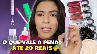 5 PRODUTOS DE MAQUIAGEM ATÉ 20 REAIS QUE VALEM A PENA TESTAR | Make com Lari