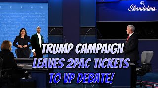 Trump Campaign leaves 2Pac Tickets for The Vice Presidential Debate! | 2020