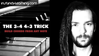 The 3-4 4-3 Trick | Build Chords From any Note | MUSIC THEORY BASICS