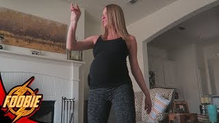 FORTNITE DANCES IN REAL LIFE - 8 MONTHS PREGNANT | BEHIND THE SCENES