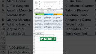 Impilare più colonne della matrice con la funzione A.COL 🚀#exceltips#exceltricks#exceltutorial#excel