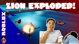 Zion Exploded!  #roblox #gaming #fatherandson