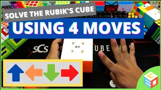 The Easiest Way To Solve The Rubik's Cube (only 4 moves) | TUTORIAL