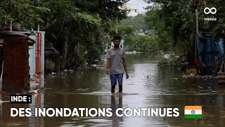 En Inde, les habitants de Chennai touchés par de fortes inondations