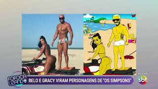 Belo e Gracyanne viram personagens dos Simpsons