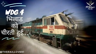 अपनी तेज गति से भिलाड‌ को चीरती हुई | WDG4 In Hurry | Indian Railway