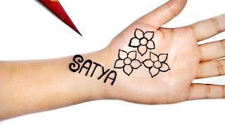 Satya naam ki mehndi design| Satya name mehndi design| Satya name mehndi tattoo| #easymehndi