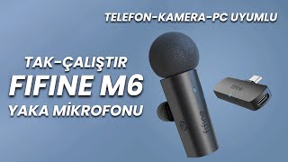 900 TL'lik KALİTELİ YAKA MİKROFONU | FIFINE M6 MİKROFON