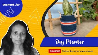 Diy planter///How to make planter at home//Best out of west ///સરળતાથી બનાવો પ્લાન્ટર//