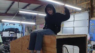 I'm 13 and building my own micro CAMPER square / teardrop, EP 4 sandwich roof & cubbies