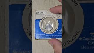 World coin in 1980s Cereal Box | Golden Crisp Finland Penni