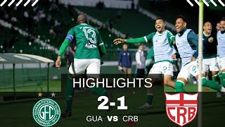 Guarani 2 X 1 CRB Brasileirão Série B 2024 Extended Highlights And Goals