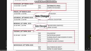 CBSE Board Exam datesheet of class 10 & Revised schedule for class 12.