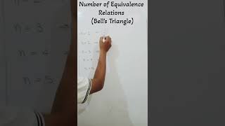 Number of Equivalence Relation (Bell'S Triangle)