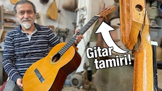 YARIK GİTAR BURGULUĞU TAMİRİ! ( Sapasağlam Oldu! )