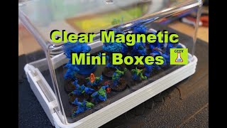 How to make clear magnetic storage boxes for your minis.