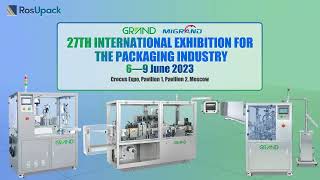 Russia RosUpack Exhibition in June Invitation #packingmachine #fillingmachine #tubefillingmachine