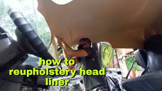 how to upholstery headliner for kia sportage