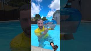 She dropped lollipop into the pool 😱#shorts #funny #youtubeshorts