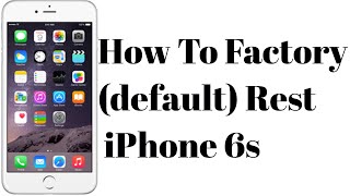 I Phone 6s Factory Reset (default) #settings_bd #iphone #factory #reset 100% Working