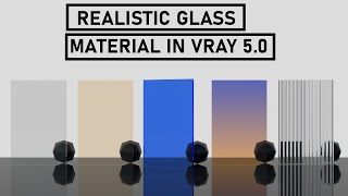 Create a Realistic Glass Materials In Vray 5.0 | Sketchup 2021 | SketchUp #3