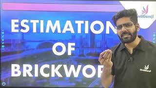 Brickwork की Quantity कैसे Calculate करते है ?? || Estimation of Brickwork