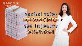 Injector Control valve F00VC01200 FOO VC 01200 with valve cap T202 T206, for injector 0445116351