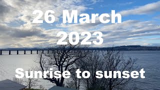 Sunrise to sunset on 26 March 2023 | 4K | Timelapse