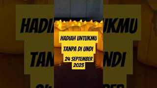 HADIAH TANPA DIUNDI HARI INI. ULANG TAHUN KTP 24 SEPTEMBER SEGERA HADIR REK