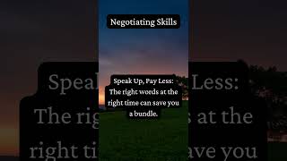 Negotiating Skills