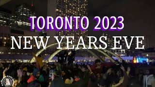 TORONTO 2023 NEW YEARS EVE at Nathan Phillips Square and Dundas Square | Full Experience 🤩🎉