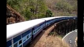 Sengottai - Punalur Passenger at Kannara viaduct