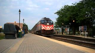 HD: Metra 417 with Nice Engineer at Itasca Il.