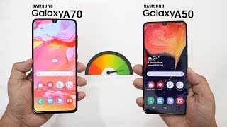 Samsung Galaxy A70 vs Galaxy A50 SpeedTest & Camera Comparison!