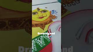 মা দুর্গা ✨️🥰 #maa durga drawing using water colours#youtubeshorts #shorts# শুভ মহাষষ্ঠী😍 #2024