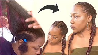 HOW TO: EASY CROCHET FEED IN BRAIDS |Can’t Feed In Braid? Here’s an alternative! | Invisible Crochet