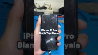 kalau iPhone blank hitam jangan jangan harus ganti LCD #iphone11pro #iPhoneblank #LCDblankhitam