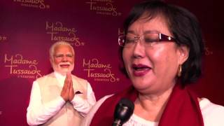 Unveiling Narendra Modi's figure at Madame Tussauds Singapore