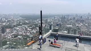 #Bangkok King Power Mahanakhon | MAHANAKHON SKYWALK ROOFTOP | 78 floor | Bangkok panoramic view.