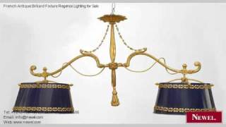 French Antique Billiard Fixture Regence Lighting for Sale