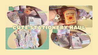 ♡ーa cute stationery haul ♡ aesthetic - relaxing - cozy unboxing 🧺🍂