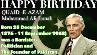 HAPPY BIRTHDAY QUAID E AZAM  /no copyright music