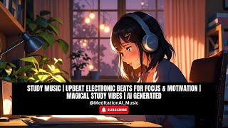 Study Music | Upbeat Electronic Beats for Focus & Motivation | Magical Study Vibes | AI Generated