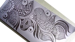 Full Hand Mehndi Design By Pencil || Mehndi Design Sketch || Pencil Mehndi Design