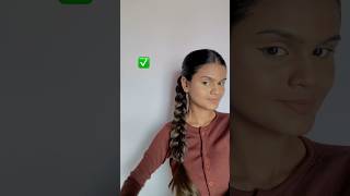 Simple braiding style ✅ #hairstyletutorial #braidingtutorial #hairstyle #exploreshorts #shortsvideo